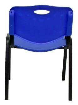PIQUERAS Y CRESPO Silla Confidente Robledo Apilable PVC Azul