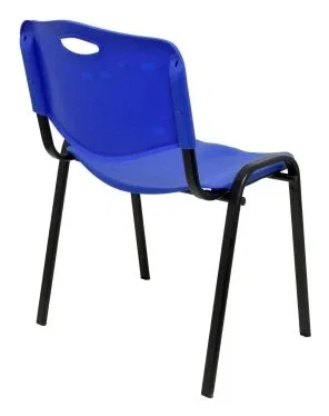 PIQUERAS Y CRESPO Silla Confidente Robledo Apilable PVC Azul