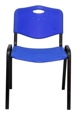 PIQUERAS Y CRESPO Silla Confidente Robledo Apilable PVC Azul