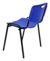 PIQUERAS Y CRESPO Silla Confidente Robledo Apilable PVC Azul