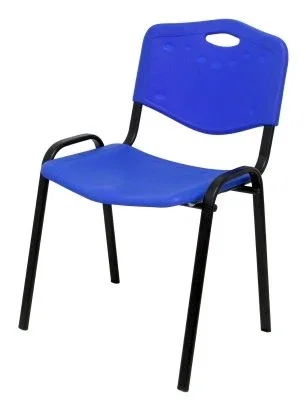 PIQUERAS Y CRESPO Silla Confidente Robledo Apilable PVC Azul