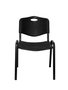 NOWY STYL Silla Iso de PVC Negro sin brazos