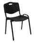 NOWY STYL Silla Iso de PVC Negro sin brazos