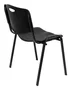 Piqueras y Crespo Silla Confidente Robledo Apilable PVC Negro