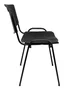 Piqueras y Crespo Silla Confidente Robledo Apilable PVC Negro