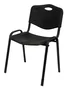Piqueras y Crespo Silla Confidente Robledo Apilable PVC Negro