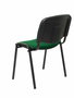 Silla Iso tapizada con Tela color Verde botella. Sin brazos
