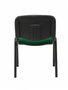 Silla Iso tapizada con Tela color Verde botella. Sin brazos