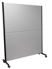 PIQUERAS Y CRESPO Biombo Valdeganga Bali gris con ruedas con freno