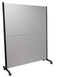 Biombo Piqueras Y Crespo Valdeganga Desmontable Tapizado Ruedas Con Freno Bali Gris