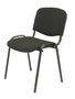 Silla Iso tapizada con Tela color Negro. Sin brazos