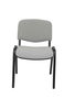Piqueras y Crespo Sillas Fijas Apilables Iso Tapizada Pack 2 Aran Gris