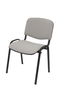 Piqueras y Crespo Sillas Fijas Apilables Iso Tapizada Pack 2 Aran Gris