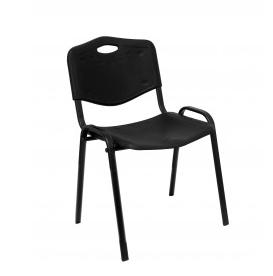 NOWY STYL Silla Iso de PVC Negra sin brazos (Pack de 2) تقدen
