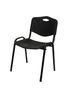 Silla Piqueras Y Crespo Robledo Confidente Ergonomica Apilable Estructura Negra Asiento Y Respaldo Pvc Negro Pack De 2