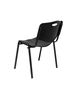 Silla Piqueras Y Crespo Robledo Confidente Ergonomica Apilable Estructura Negra Asiento Y Respaldo Pvc Negro Pack De 2