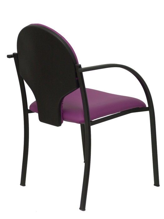 PIQUERAS Y CRESPO Silla Hellín Morada con Brazos Fijos