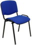 PIQUERAS Y CRESPO Silla Alcaraz Confidente Apilable Asiento Tapizado ARAN Azul