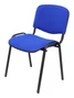 PIQUERAS Y CRESPO Silla Alcaraz Confidente Apilable con Asiento Tapizado Aran Azul