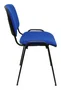 PIQUERAS Y CRESPO Silla Alcaraz Confidente Apilable con Asiento Tapizado Aran Azul