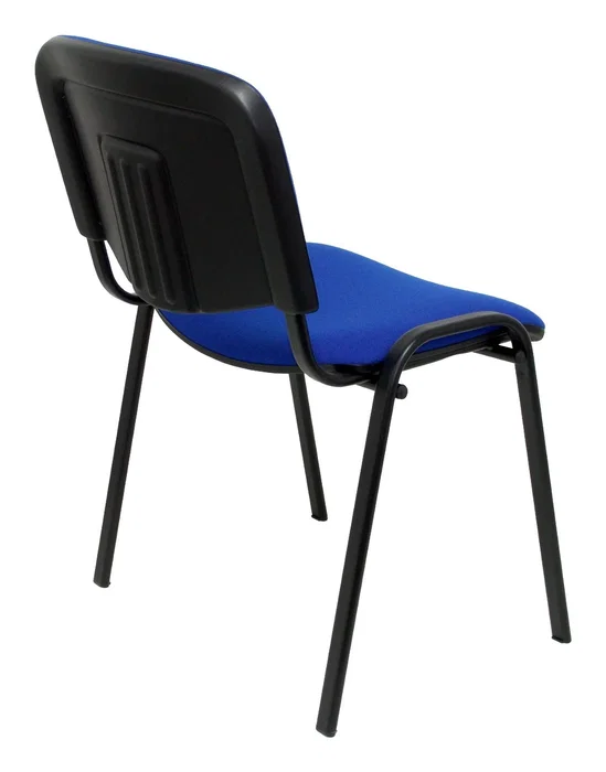 PIQUERAS Y CRESPO Silla Alcaraz Confidente Apilable con Asiento Tapizado Aran Azul