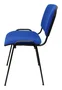 PIQUERAS Y CRESPO Silla Alcaraz Confidente Apilable con Asiento Tapizado Aran Azul