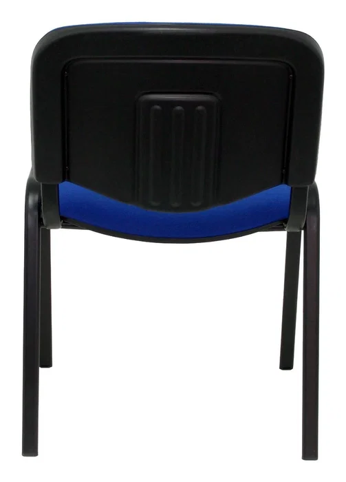 PIQUERAS Y CRESPO Silla Alcaraz Confidente Apilable con Asiento Tapizado Aran Azul
