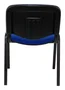 PIQUERAS Y CRESPO Silla Alcaraz Confidente Apilable con Asiento Tapizado Aran Azul