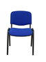 PIQUERAS Y CRESPO Silla Alcaraz Confidente Apilable Asiento Tapizado ARAN Azul