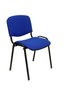 PIQUERAS Y CRESPO Silla Alcaraz Confidente Apilable Asiento Tapizado ARAN Azul