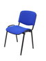 PIQUERAS Y CRESPO Silla Alcaraz Confidente Apilable Asiento Tapizado ARAN Azul