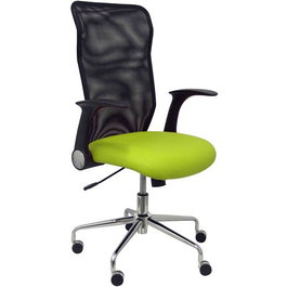 PIQUERAS Y CRESPO Silla Minaya con Brazos Retráctiles y Asiento Pistacho