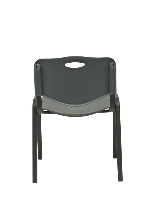 Silla Iso de PVC color Gris. Sin brazos
