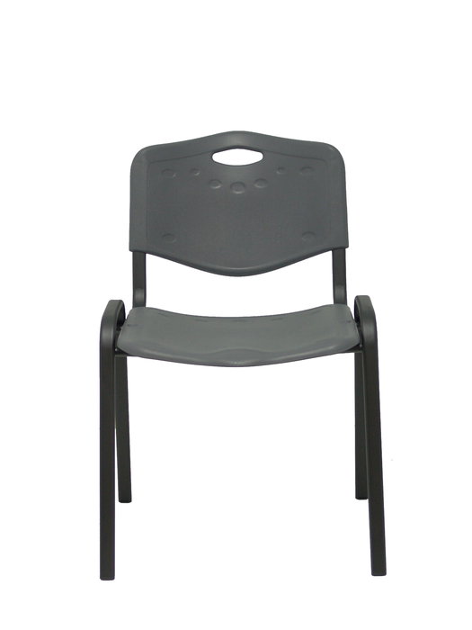 Silla Iso de PVC color Gris. Sin brazos