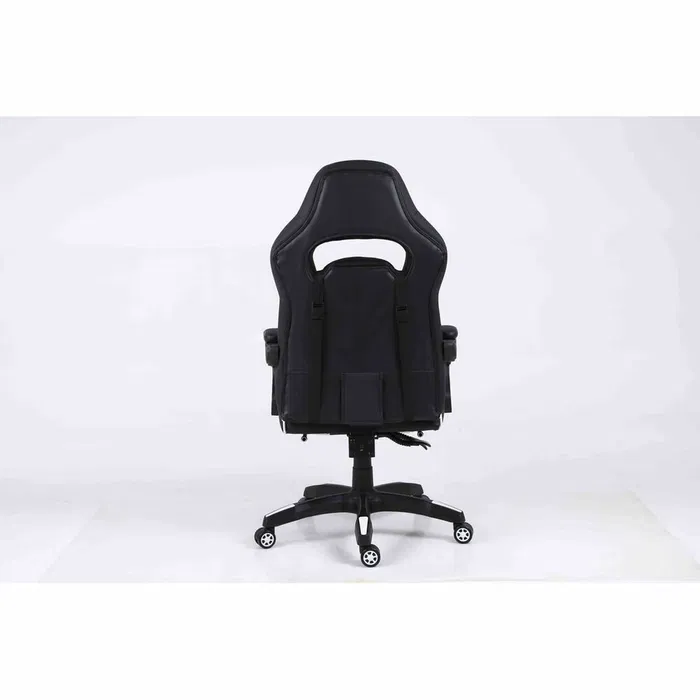 Piqueras y crespo silla gaming mod. bonete similpiel con reposapiés negro y blanco
