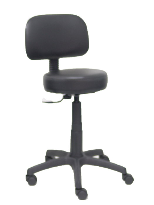 Silla de oficina Llanos con mecanismo Contacto lama tapizada con Similpiel color Negro. Equipada con Base poliamida negra, Sin brazos y Ruedas de nailon 50 mm Silla de oficina Llanos con mecanismo Contacto lama tapizada con Similpiel color Negro. Equipada con Base poliamida negra, Sin brazos y Ruedas de nailon 50 mm