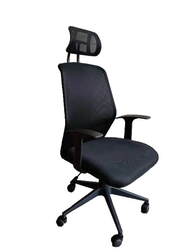 Piqueras y Crespo Silla Parolis con Cabecero y Mecanismo Basculante Negro Piqueras y Crespo Silla Parolis con Cabecero y Mecanismo Basculante Negro