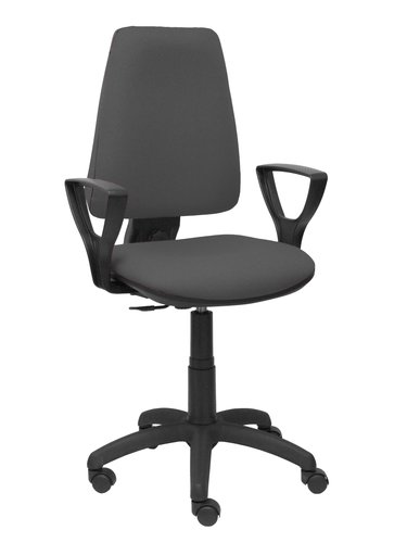 PIQUERAS Y CRESPO Silla de oficina Elche con mecanismo de contacto permanente, Gris oscuro