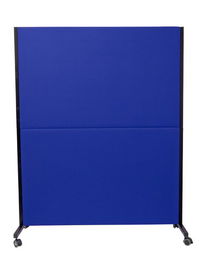 Biombo Piqueras Y Crespo Valdeganga Desmontable Tapizado Ruedas Con Freno Bali Azul