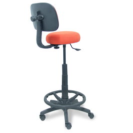 PIQUERAS Y CRESPO Taburete Llanos Ergonómico Bali Naranja Oscuro