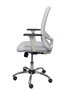 Silla de oficina Cilanco con mecanismo Sincro tapizada con Similpiel color Blanco. Equipada con lumbar 1D, Brazos 1D y Ruedas de parqué