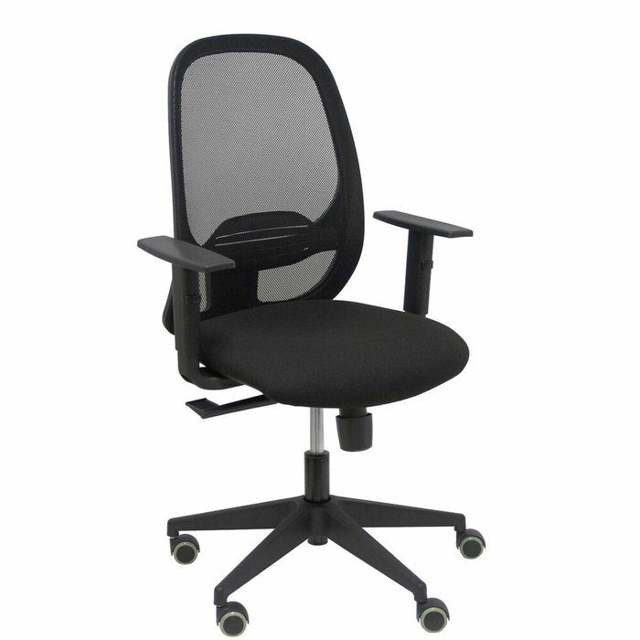 PIQUERAS Y CRESPO Silla Cilanco con Mecanismo Sincro, Malla y Similpiel Negra PIQUERAS Y CRESPO Silla Cilanco con Mecanismo Sincro, Malla y Similpiel Negra