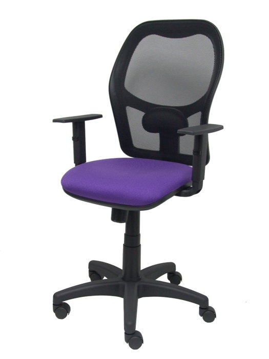 PIQUERAS Y CRESPO Silla de oficina Alocén, Mecanismo Sincro, Lila/Negro