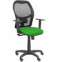 PIQUERAS Y CRESPO Silla Alocén con mecanismo Sincro, asiento verde y respaldo de malla negra
