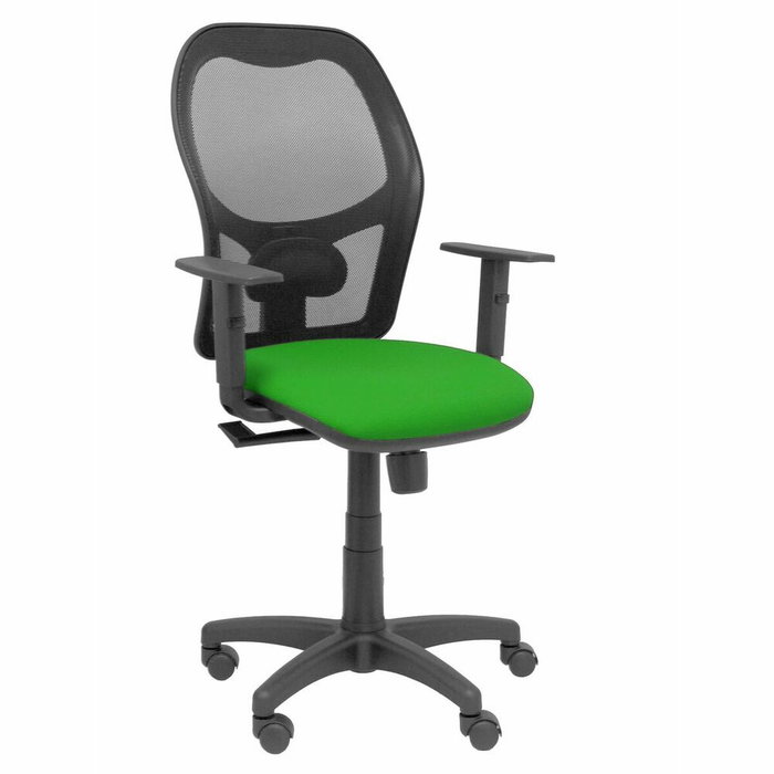 PIQUERAS Y CRESPO Silla Alocén con mecanismo Sincro, asiento verde y respaldo de malla negra