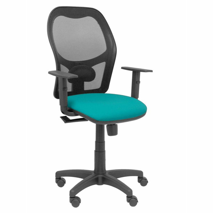 PIQUERAS Y CRESPO Silla Alocén con mecanismo Sincro, asiento Turquesa y malla Negra