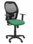 PIQUERAS Y CRESPO Silla de oficina Alocén, mecanismo Sincro, Verde esmeralda y Negro