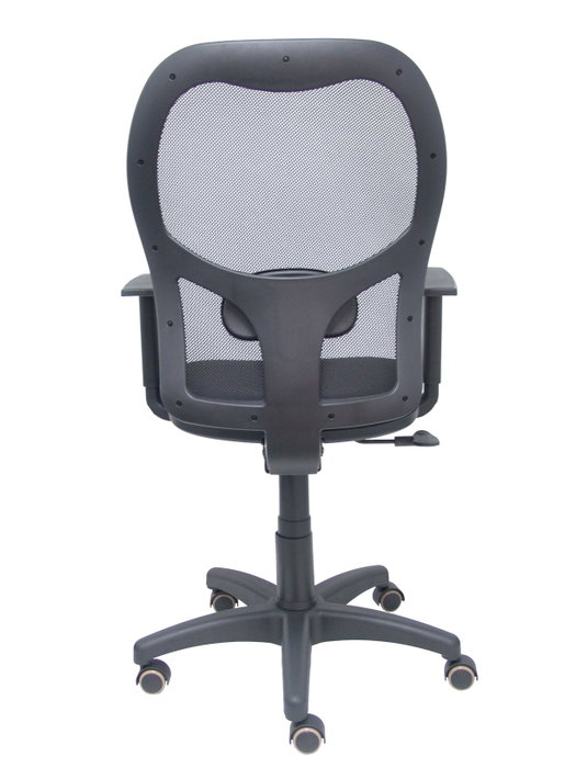 PIQUERAS Y CRESPO Silla Alocén con mecanismo Sincro, brazos 1D y ruedas de parqué, Negro PIQUERAS Y CRESPO Silla Alocén con mecanismo Sincro, brazos 1D y ruedas de parqué, Negro