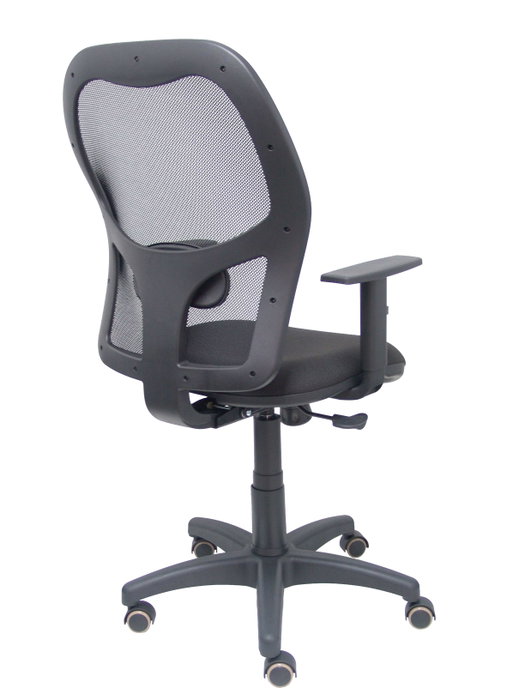 PIQUERAS Y CRESPO Silla Alocén con mecanismo Sincro, brazos 1D y ruedas de parqué, Negro PIQUERAS Y CRESPO Silla Alocén con mecanismo Sincro, brazos 1D y ruedas de parqué, Negro