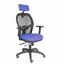PIQUERAS Y CRESPO Jorquera con brazos 3D, cabecero regulable y asiento azul claro